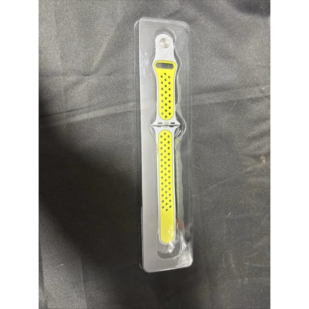 Apple Watch Band 38/40/41mm Breathable Sport Silicone Gray Volt M/L